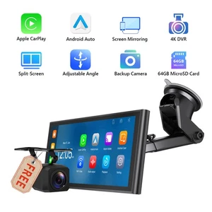 CAM+Eonon Portable 10.26" 4K Car Radio Stereo Android Auto CarPlay Bluetooth GPS - Picture 1 of 17