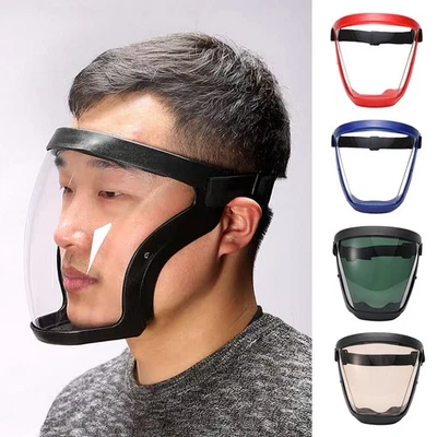 Cubierta de cabeza súper protectora máscara de seguridad antiniebla transparente protector facial completo Foto 1 de 4