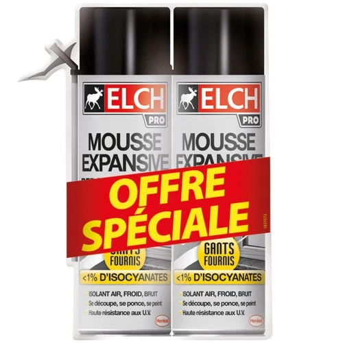 ELCH - Mousse Elch expansive 500ml lot de 2 - Photo 1/1