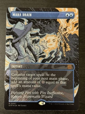 MTG Textured Foil Mana Drain Outlaws of Thunder Junction 0067 NM - Image 1 of 4