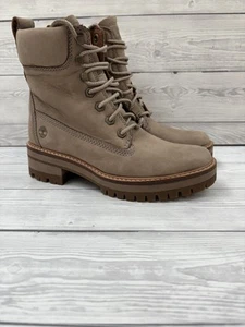 TIMBERLAND Courmayeur Valley Womens Boots Nubuck Taupe/Light Brown UK 4.5  New - Picture 1 of 15