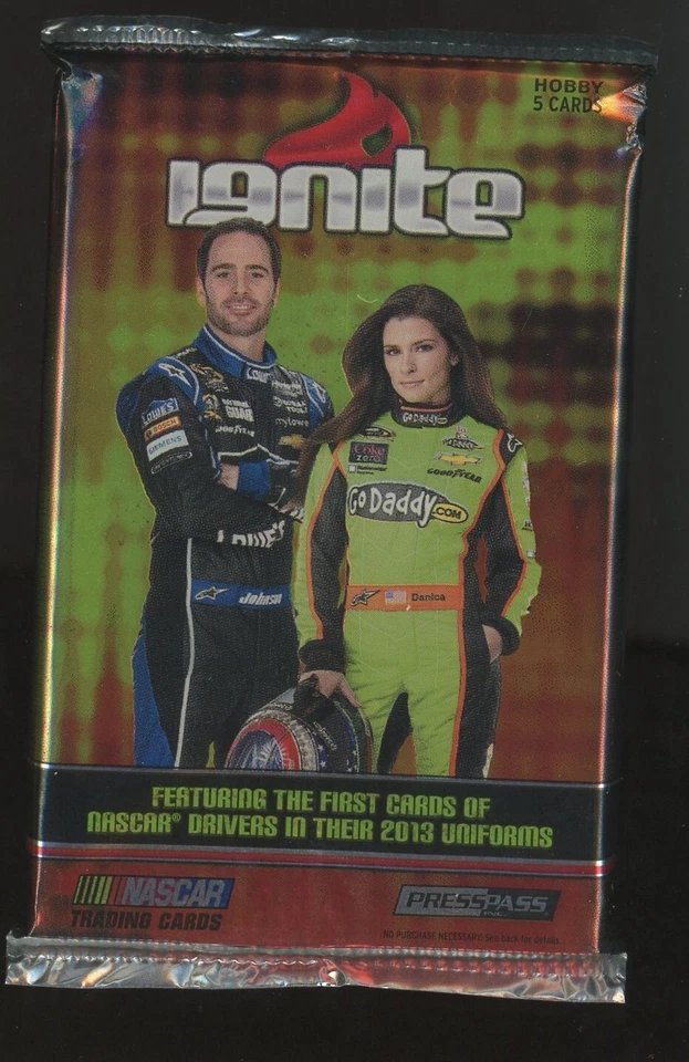 2013 Press Pass Ignite HOBBY NASCAR Pack fm Box JEFF GORDON DAN PATRICK HARVICK? - Image 1 of 1