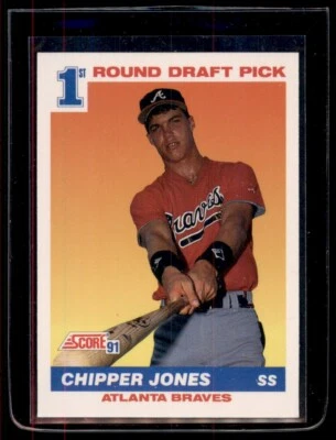 1991 Score #671 Chipper Jones Rookie - Image 1 of 2
