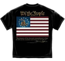 2nd Second Amendment We The People Thomas Jefferson American Flag T Shirt RN2366