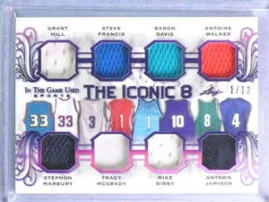 2020 Leaf ITG Iconic 8 Purple Hill McGrady Marbury Bibby  Francis Jersey #1/12 - Picture 1 of 1