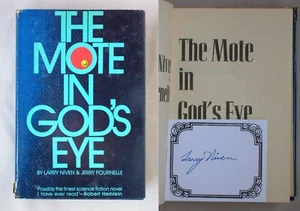 Signed THE MOTE IN GOD'S EYE Larry Niven Jerry Pournelle 1974 HARDCOVER BOOK - Picture 1 of 6