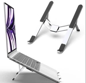 Adjustable Foldable Laptop Stand Aluminum Notebook Riser Computer Holder Desk - Afbeelding 1 van 12