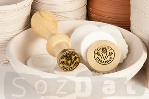 Maßgeschneiderte Keramikstempel maßgeschneiderte Tonstempel Keramik Signaturstempel maßgeschneiderte Keramik - Bild 1 von 12