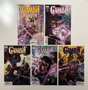 Gambit #’s 1 2 3 4 & 5 Full Set ! 2022 Run ! Storm / X-men / Marvel / Fun Read !