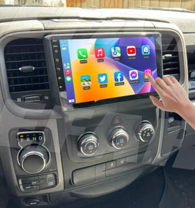 CARPLAY ANDROID 13 FOR 2013-2019 DODGE RAM 1500 2500 3500 CAR RADIO STEREO GPS - Picture 1 of 23