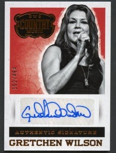 Gretchen Wilson #S-GW signed autograph 2014 Panini Country Music Card 152/494