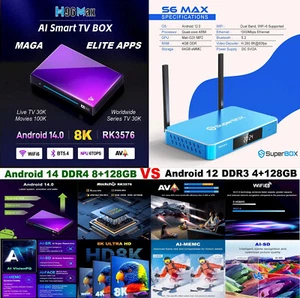 2025 AI H96 Max M9⚡Octacore 8G-128G DDR4 8K AV1 os14 vs os12 Superbox S6 Max - Picture 1 of 21