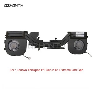 New For Lenovo Thinkpad P1 Gen 2 X1 Extreme 2nd Gen Cooling Fan and Heatsink - Afbeelding 1 van 2