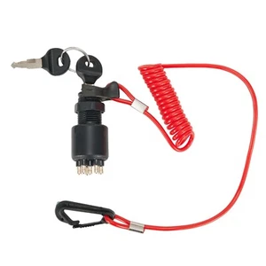 1PZ Interruttore chiave accensione 5005801 per motore fuoribordo OMC Johnson Evinrude 40-200HP - Foto 1 di 12