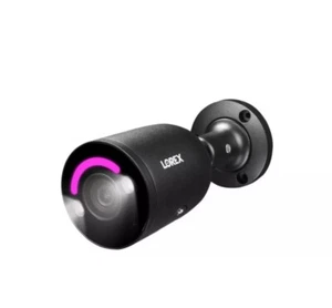 Lorex 4K IP Smart Security Lighting Deterrence Bullet AI Wired Camera Black - Picture 1 of 6