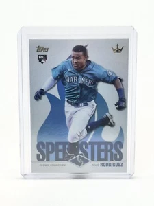 Collezione 2022 Topps X Bobby Witt Jr Crown - JULIO RODRIGUEZ RC BLUE Foil /150 - Foto 1 di 2