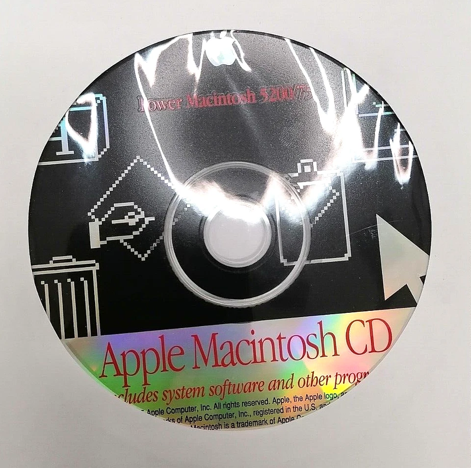Apple Power Macintosh 5200/75 System Software CD P/N: 691-0405-A - Image 1 of 1