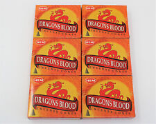 Hem Dragon's Blood Incense Cones 10 Cones Metal Burner Hand Rolled