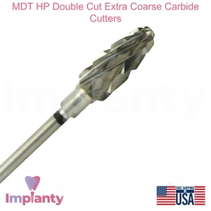 MDT Dental Doble Corte Extra Grueso HP Cortadores de Carburo Bur Herramienta de Acabado Suave - Imagen 1 de 20