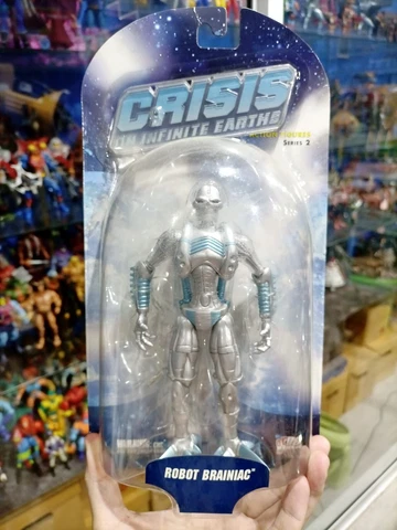 DC Direct Crisis on Infinite Earths Robot Brainiac Action Figure Cover
