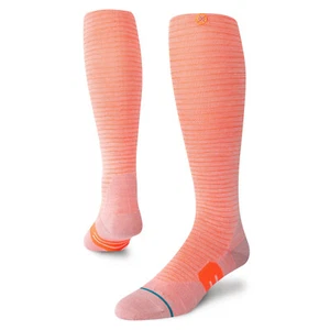 NWT STANCE Pink Amari Over The Calf Snow SOCKS Small Men 3-5.5 Women 5-7.5 - Picture 1 of 3