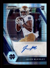 2021 Prizm Football Draft Picks -#JAV Javon McKinley - Hyper Prizm Autograph (A)