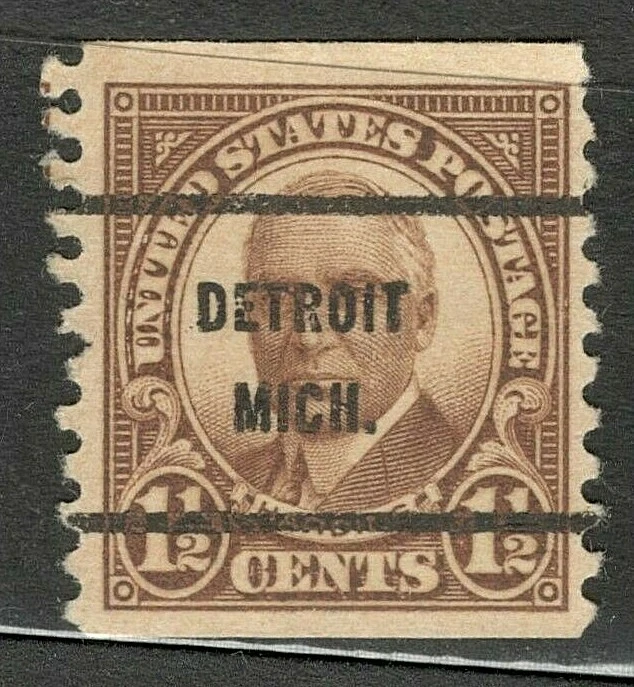 Sc # 686 ~ 1 1/2 cent Harding Issue, Precancel, DETROIT MICH. - Image 1 of 1