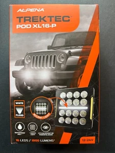 Alpena TREKTEC POD XL16-P LED Spotlight 12V Model 71072 - 1800 Lumens NEW - Picture 1 of 13