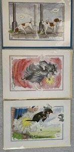 BIGLIETTI DI COMPLEANNO X 17 CANI DIVERTENTI BIGLIETTO DI AUGURI VUOTO/NOTE ALISON LINGLEY NUOVO CON SCATOLA - Foto 1 di 7