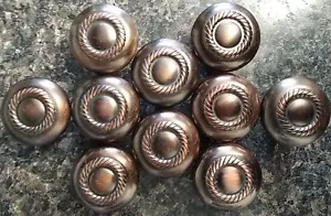 Lot of 10 Century Hardware Copper 1 1/4" Cabinet Knob Pull - Picture 1 of 5