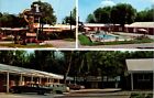 Vintage Postcard Thunderbird Motel Savannah Georgia Ga Cars Swimming Pool   7577