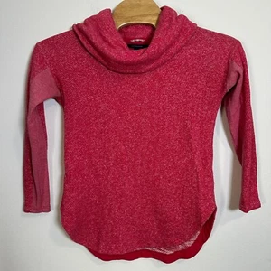 Tommy Hilfiger Athluxe Pullover Damen Wasserfallausschnitt Sweater Gr. S Small Rosa - Bild 1 von 4