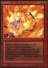 1x Inferno HP, English MTG The Dark