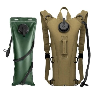 3L Water Bladder Bag Tactical Military Hiking Cycling Hydration Backpack Outdoor - Image 1 of 4