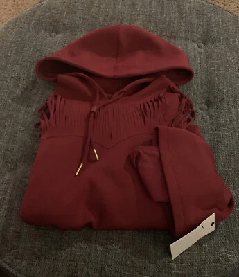 NUEVO CON ETIQUETAS Nike Sudadera con Capucha de Entrenamiento con Flecos para Mujer Talla Grande Granate Sudadera BV4518 T11 Foto 1 de 4