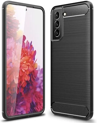 Funda para Samsung Galaxy S22 (5G) Carcasa Silicona Fibra Carbono CRB