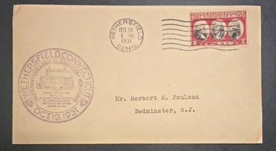 Surrender of Yorktown 1781-1931 FDC, Scott # 703, 2 Cent, OCT 19, 1931 - Image 1 of 2
