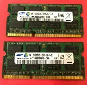 🔥Samsung 4GB (2 x 2GB) 2Rx8 PC3-10600S LAPTOP Memory RAM M471B5673FH0-CH9 - Picture 1 of 2