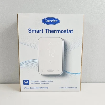 Carrier Smart Thermostat Model TSTATCCEWF-01 Genuine OEM New NIB - Image 1 of 2
