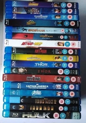 Marvel Movie Blu-ray × 17  (See Photos For Titles) - Image 1 of 4