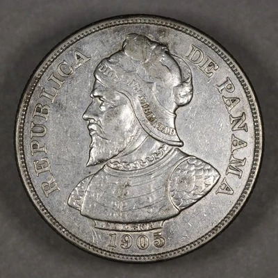 1905 Panama Silver 50 Centesimos - Image 1 of 2