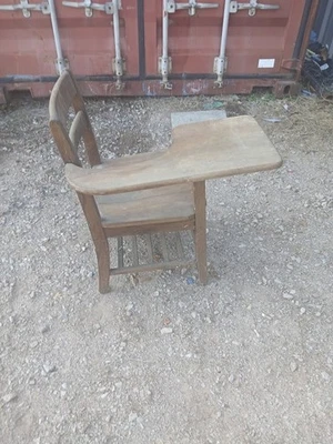 Деревянный антикварный школьный стол конец 1928-х - Изображение 1 из 4