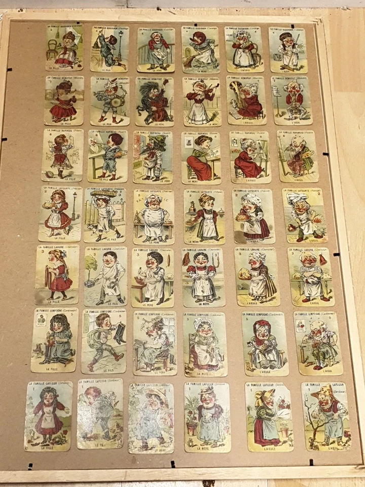 TRES ANCIEN JEU DES  7 FAMILLES  METIERS ANNEES 1930 CARTES A JOUER - Photo 1/4