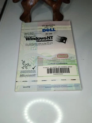 Vintage Microsoft Windows NT Workstation COA – Dell OEM Edition! - Image 1 of 4