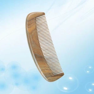 Hair Comb Close Teethed Anti-Static Massage Comb Natural Verawood Comb - Picture 1 of 11