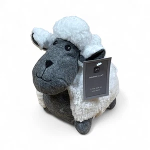 Tope de puerta con peso de novedad diseño oveja - polar súper suave - blanco - Imagen 1 de 4