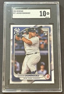 2024 Bowman #17 Jasson Dominguez RC Rookie SGC 10 GEM MINT New York Yankees - Picture 1 of 2