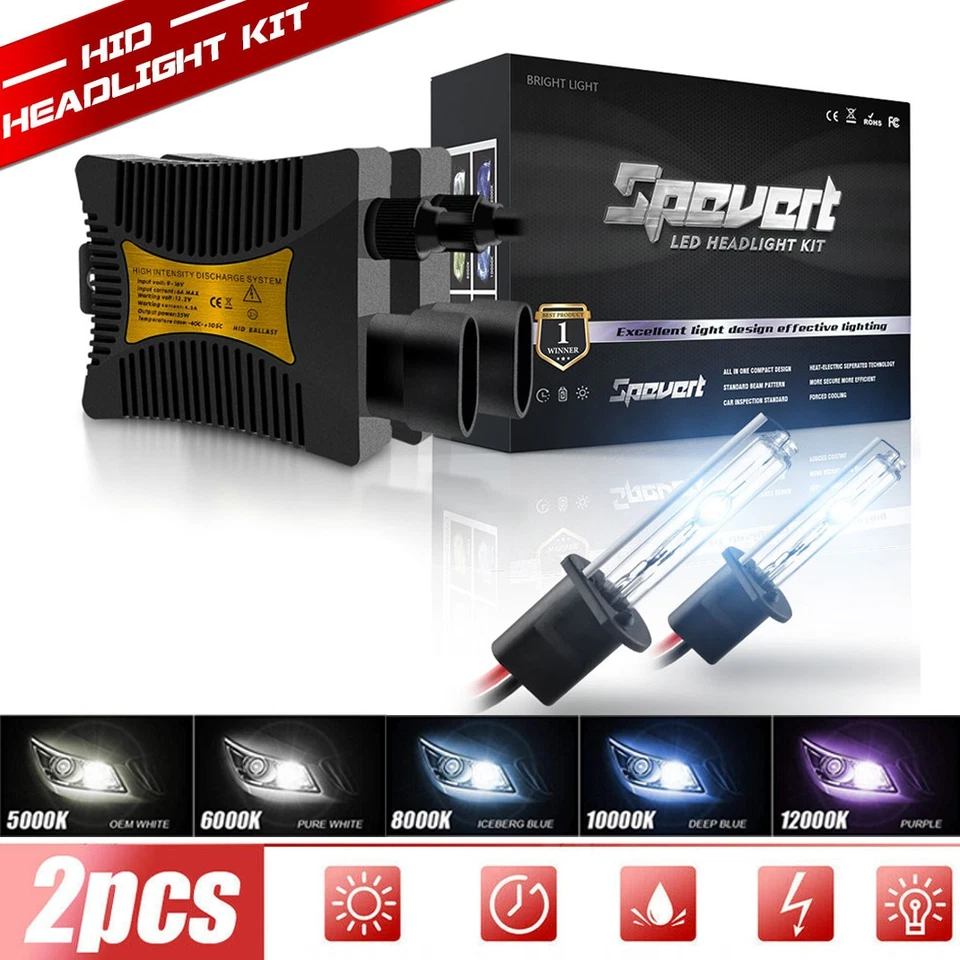 H1 H3 H4 H7 H8/H9/H11 9005 9006 110W HID Xenon Headlight Car Bulbs&Ballasts Kit - Image 1 of 4