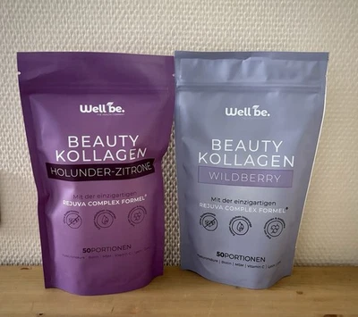 WELL BE. Wellbe Well be Beauty Kollagen Wildberry u.Holunder-Zitrone 2x 50Portionen