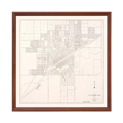 Old Map of Abilene, TX 1930 - Vintage Abilene Texas Art - Image 1 of 4